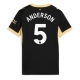 Manchester City Elliot Anderson #5 Replike Gostujuci Dres za Ženska 2026-27 Kratak Rukav